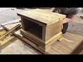 Amazing Woodworking Skills Of Carpenters // Make Speaker Stand From Hardwood - How To, DIY!