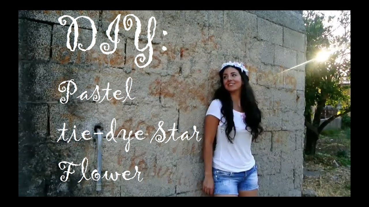 DIY: Pastel tie-Dye Star Flower - Crown 