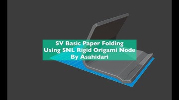 LIVENODING SV Basic Paper Folding using SNL Rigid Origami By Asahidari