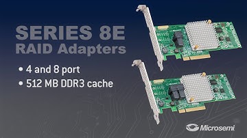 Microsemi: Series 8E RAID Adapter (Conversation)
