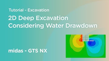 Online Tutorial: Excavation - 2D Deep Excavation Considering Water Drawdown