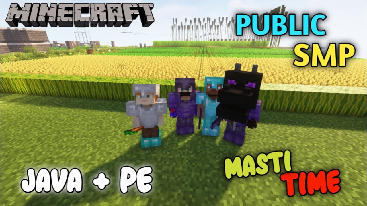 Minecraft Live Public SMP Hindi | New Season Java + MCPE | Cracked SMP ...
