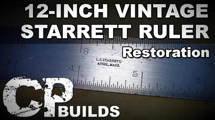 12" Vintage Starrett Ruler Restoration // DIY How-To