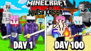 We Survived 100 Days in Jujutsu Kaisen in Minecraft... Here's What Happened...