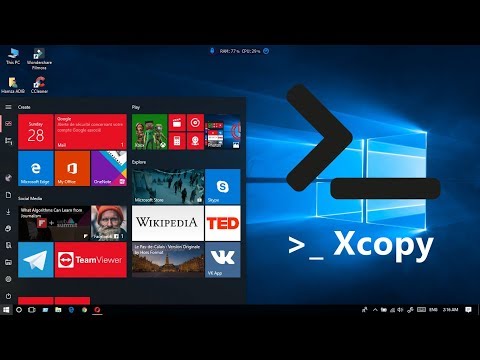 CMD نسخ الملفات والمجلدات عن طريق منفد الأوامر