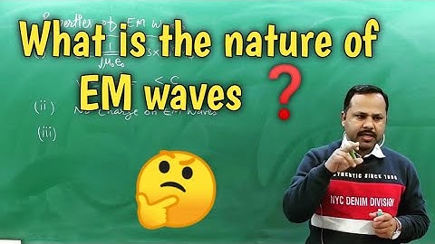 What is the nature of Electromagnetic waves❓| one min concept 🔥 12th Physics #Shorts