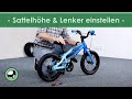 Sattelhöhe und Lenker beim Kinderfahrrad richtig einstellen - so funktioniert´s!