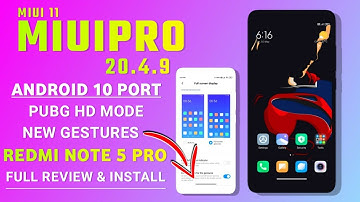 MIUIPro 11 20.4.9 Android 10 Port Rom For Redmi Note 5 Pro | PUBG HD NEW GESTURES | REVIEW & INSTALL