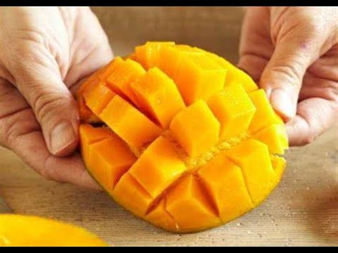 Creative mango cutting idea for kids - YouTube