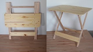 COMO HACER MESA PLEGABLE DE PINO | UNA BUENA IDEA PARA VENDER!