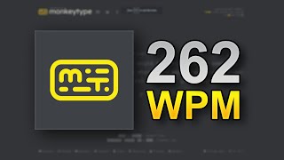 262 WPM MONKEYTYPE 60s (FORMER WR)