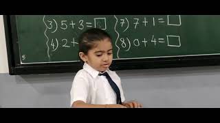 Addition of one-digit numbers -1 Olive