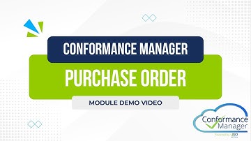 Conformance Manager 2024: Purchase Order Module Demo