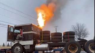 1966 Peterbilt Cabover flame thrower