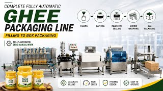 Automatic Ghee Filling Machine | Complete Ghee Packaging Line | Shree Chamunda engineering works