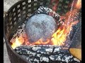 Fire restoration and season of a cast iron pan