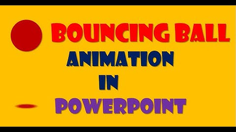 Simple Bouncing Ball Animation in Powerpoint | #powerpoint #animations #youtube #youtubeshorts
