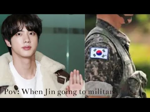 pov: jin going for his Military Service Army be like: