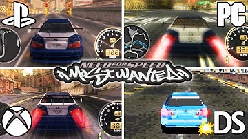 Need for Speed Most Wanted PS2 - Xbox - PC - 360 - PSP - DS - GBA - GC All Versions Comparison