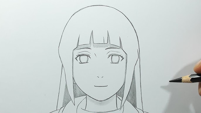 Respondendo a @_.vih_edits desenhando a hinata hyuuga do anime naruto