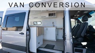 VAN TOUR | Truckee 144 Floor Plan | Three Seats in a Sprinter 144!