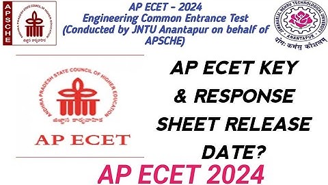ap ecet key paper release date 2024| ap ecet exam response sheet release date| ecet 2024 latest news
