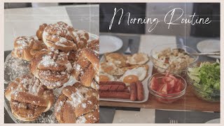 Simple And Cozy Spring Morning Routine For A Calming Weekend, Making Breakfast And Baking | ep2