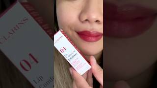 ASMR Lipstick Clarins Lip Oil INTENSE! #lipoil #beauty #asmr #tiktok #shorts #youtube #ytshorts