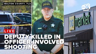 LIVE: Walton County Sheriff gives updates on deputy-involved shooting at Dollar General