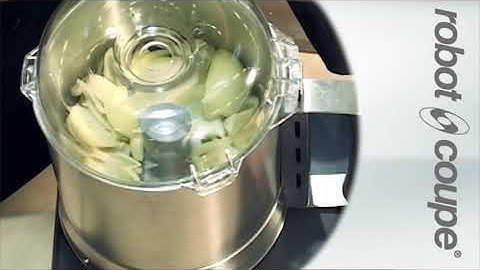 Robot Coupe R 301 video   chopping onions