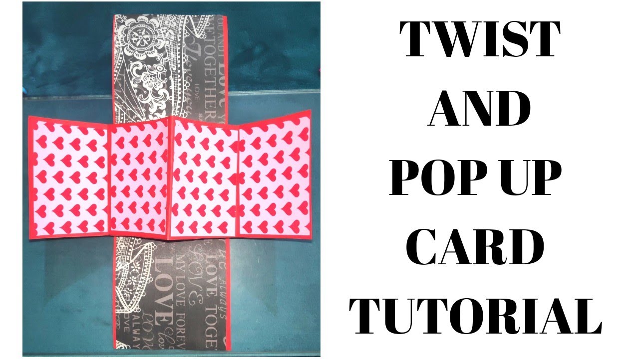 Twist And Pop Up Card Tutorial | How to make TWIST & FOLD POP UP CARD ...