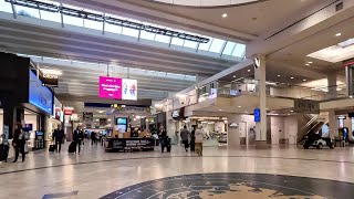 MSP Terminal 1 Mall Central Concourse walk from end to end ASMR raw sound Januar