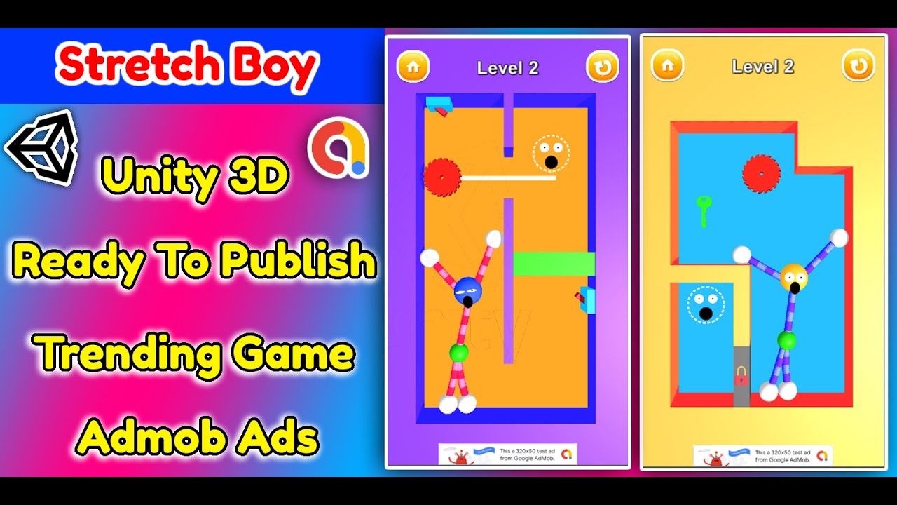 Stretch Guy 3D Unity Game Source Code + Admob Ads - YouTube