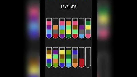 Water sort puzzle level 819