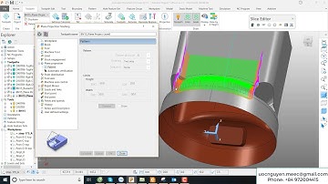PowerMill 2019 Projection Plane Finish  3,5 Axis