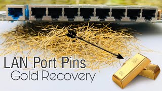 LAN Port Pins Gold Recovery | Ethernet Port Gold Recovery | RJ45 Cable Gold Recovery