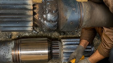 Complete Axle Spline Repair | Welding & Machining Process | Heavy Machinery
