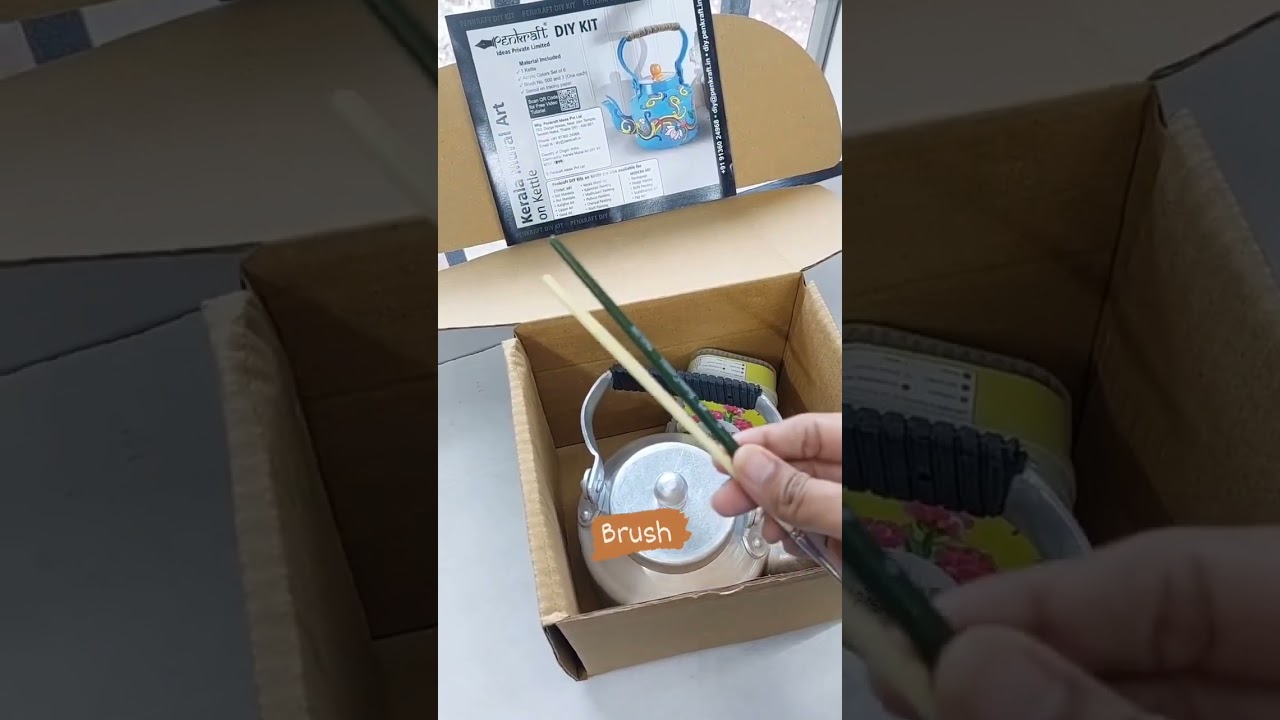 Kerala Mural Art On Kettle DIY Kit by Penkraft