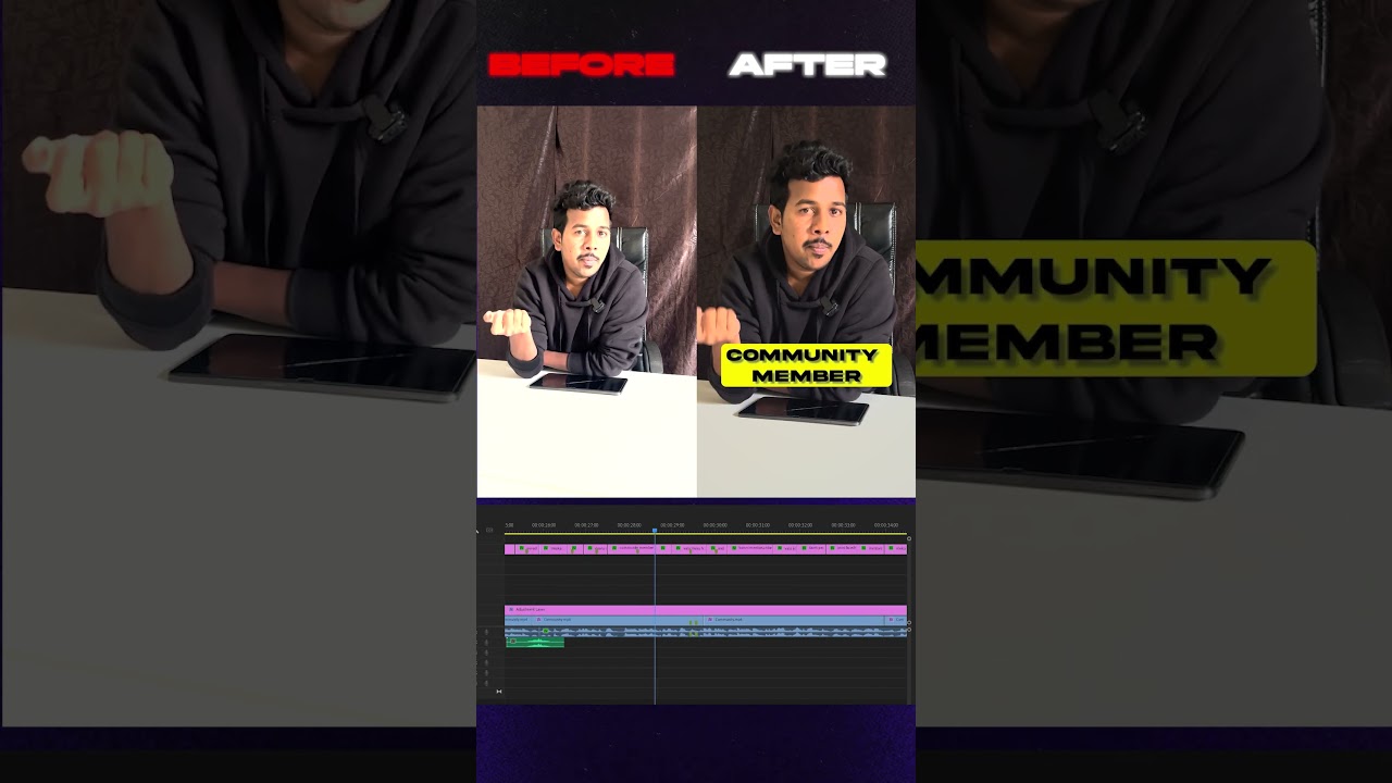before after with motion graphics portfolio