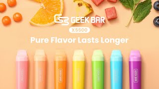 Geek Bar X5500 Rechargeable Disposable | Best Vape News