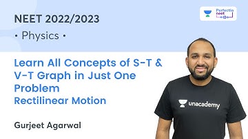 Learn All Concepts of S-T & V-T Graph | Rectilinear Motion | Gurjeet Agarwal | NEET 2022/2023