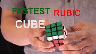 FASTEST RUBIC CUBE! HE SOLVE RUBIC CUBE IN 1 secound. HD