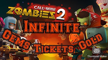 Infinite Gems, Coins, And Tickets!!!: Call Of Mini Zombies 2