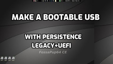 bootable puppy USB with persistence