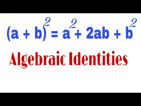 Algebraic Identities Chart