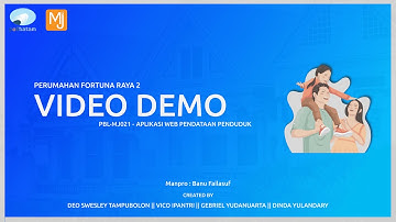 VIDEO DEMO APLIKASI WEB PENDATAAN PENDUDUK