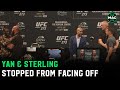 Petr Yan and Aljamain Sterling stopped from facing off at UFC 273 press conference