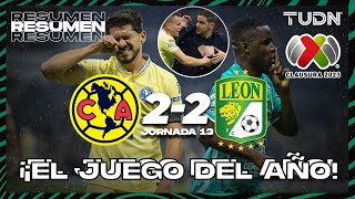 Resumen y goles | América 22 León | CL2023 Liga Mx  J13 | TUDN