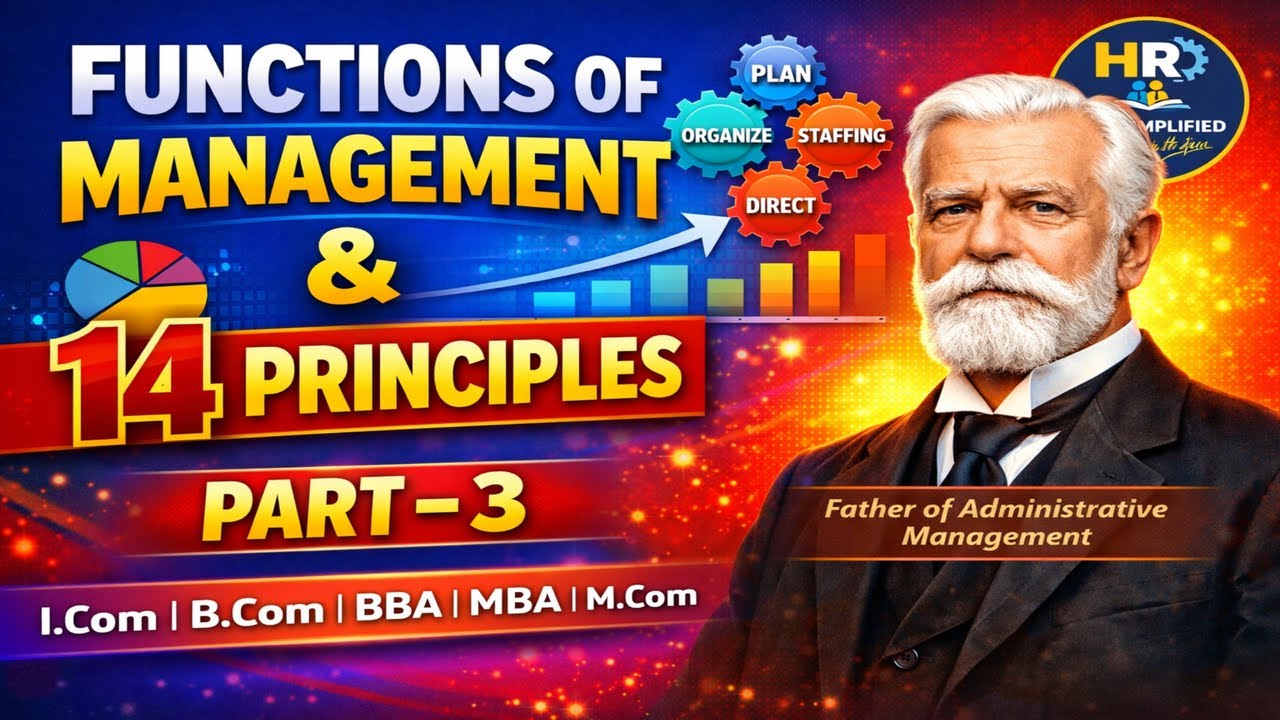 Functions of Management & 14 Principles of Management