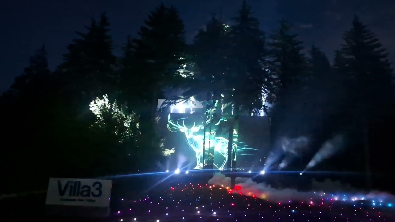 Villa3 ( Green Rock, Dilijan) opening laser video show- very spectacular! 